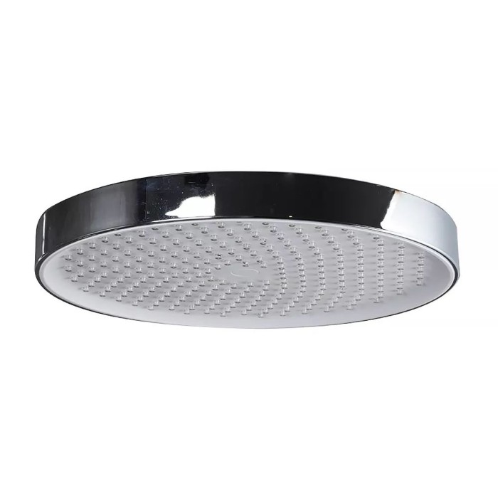F015-25 лійка стельова кругла 250mm хром-білий (коробка) {20/1} F015-25 лійка стельова кругла 250mm хром-білий (коробка) {20/1}
