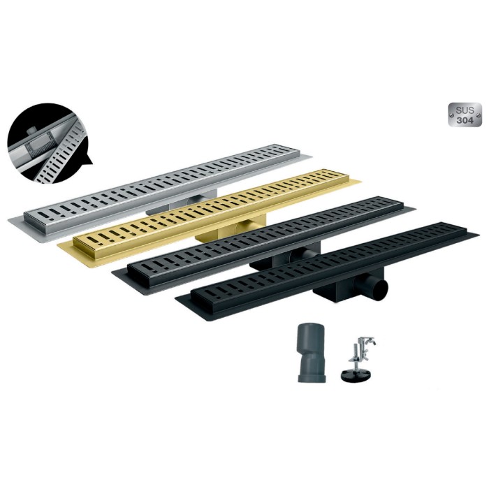 Душовий трап із нержавіючої сталі SUS304 Koer FD35-70x400 (AC0622) Душовий трап із нержавіючої сталі SUS304 Koer FD35-70x400 (AC0622)