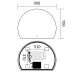 Дзеркало Mixxus Premium TOPPER MS01-90x70-Reverse з Led Touch, Anti-fog, димером (3-6,5kK) (MP6632)