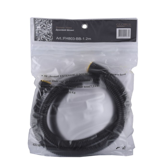 Шланг душовий Globus Lux FH-803-BB-120 Шланг душовий Globus Lux FH-803-BB-120