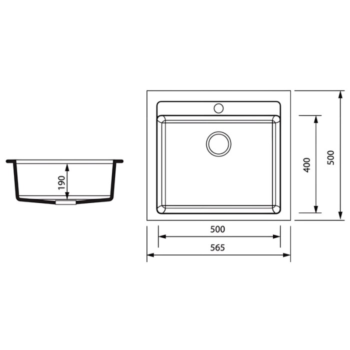Мийка кухонна Zerix ZS-5751S-12 Коричнева (ZX4600) Мийка кухонна Zerix ZS-5751S-12 Коричнева (ZX4600)