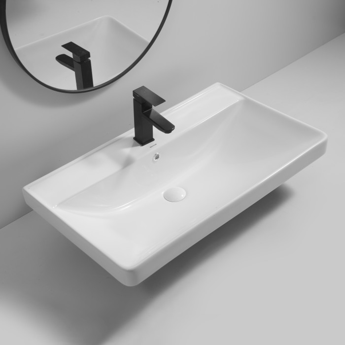 Раковина меблева MIXXUS PREMIUM STYLE-1503 800х480х190mm з отвором під змішувач та переливом (MP6500) Раковина меблева MIXXUS PREMIUM STYLE-1503 800х480х190mm з отвором під змішувач та переливом (MP6500)