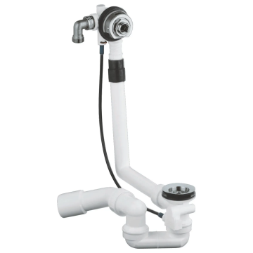 Сифон для ванни без комплекту верхньої монтажної частини GROHE Talentofill (28991000) напівавтоматичний з переливом, без ревізії (Колір хром) 1 1/2'' (28991000)