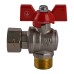 Кран кульовий кутовий з накидною гайкою SOLOMON 1/2″ ЗВ PN40 (V4002-S)
