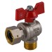 Кран кульовий кутовий з накидною гайкою SOLOMON 1/2″ ЗВ PN40 (V4002-S)