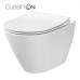 CET Cersanit 743 CITY OVAL CLEAN ON підвісний з кришкою SLIM  дюропласт ліфт