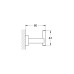 Гачок для халата Grohe Essentials Cube New (40511001)