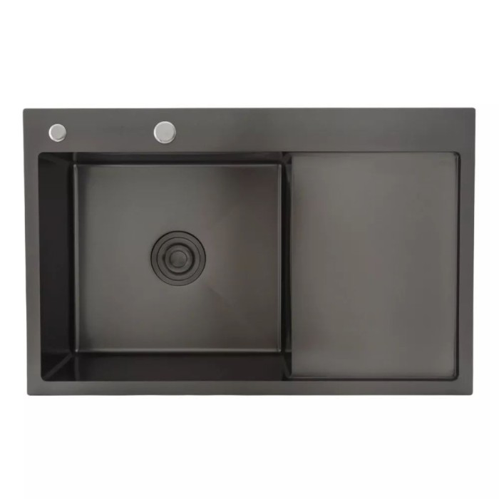 Кухонна мийка GAPPO GS7850-6L накладна 780x500 мм, поверхня PVD, чаша лівая Кухонна мийка GAPPO GS7850-6L накладна 780x500 мм, поверхня PVD, чаша лівая