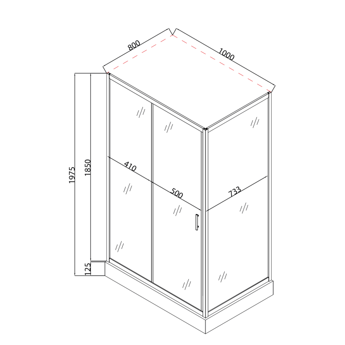Душова кабіна з низьким піддоном Mixxus HARD SCT01-100x80x198-TR CHROME прозоре скло 5мм (MI6908) Душова кабіна з низьким піддоном Mixxus HARD SCT01-100x80x198-TR CHROME прозоре скло 5мм (MI6908)