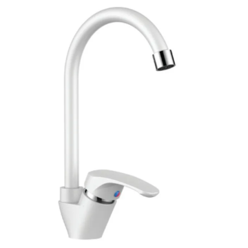 Змішувач для кухні Plamix Afina-011 White (без підведення) (PM0686)