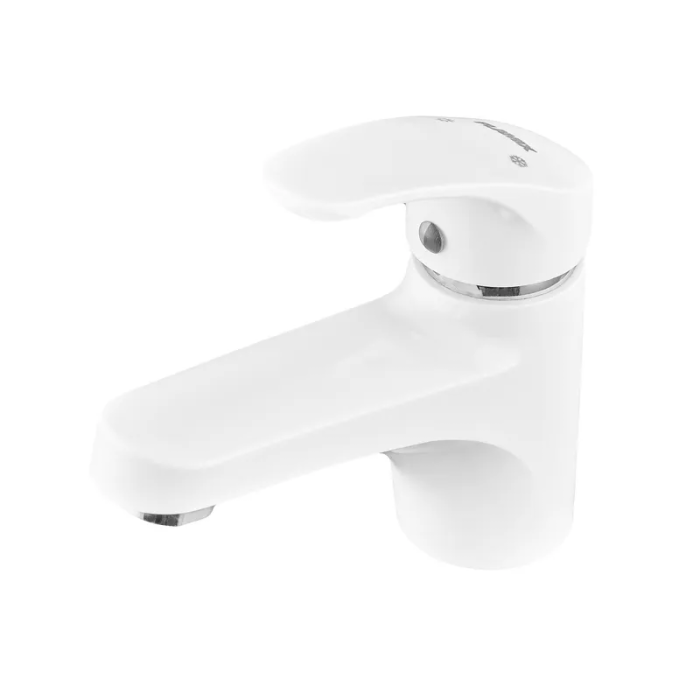 Змішувач для умивальника Plamix Fidel-001 SET White (з підведенням) (PM0659) Змішувач для умивальника Plamix Fidel-001 SET White (з підведенням) (PM0659)