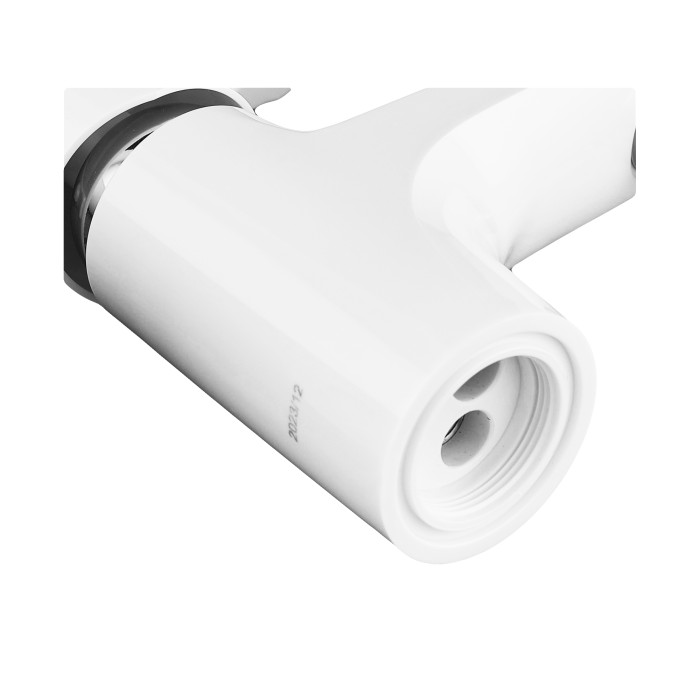 Змішувач для умивальника Plamix Fidel-001 SET White (з підведенням) (PM0659) Змішувач для умивальника Plamix Fidel-001 SET White (з підведенням) (PM0659)