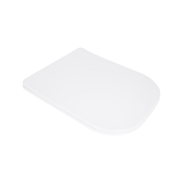 Сидіння для унітазу Qtap (Stork, Aquarius 630) 420x336x22 мм, White, з мікроліфтом, Slim Duroplast, Quick Release QTSC179W49263