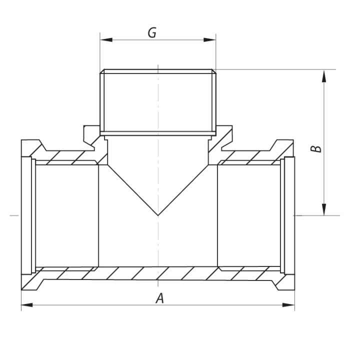 Трійник 1/2'' ВНВ Koer KF.T06FMF (KF0066) Трійник 1/2'' ВНВ Koer KF.T06FMF (KF0066)