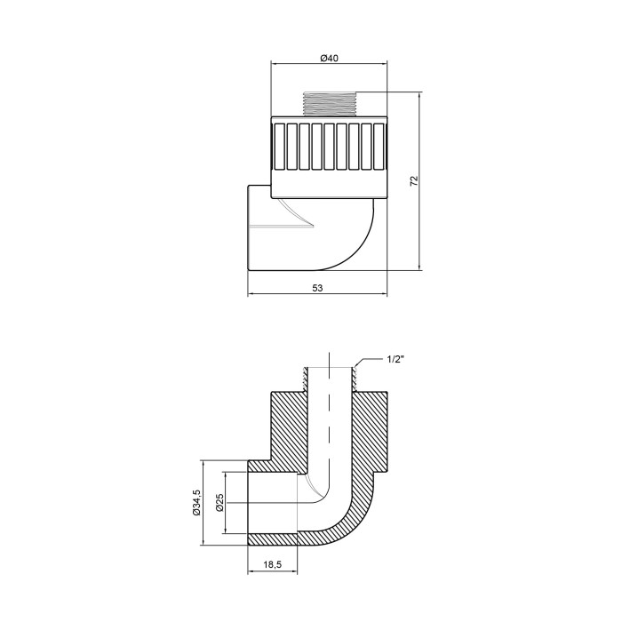 Кутик PPR Thermo Alliance 25х1/2" ЗР Кутик PPR Thermo Alliance 25х1/2" ЗР