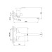 Змішувач для ванни Frap F22001, хром