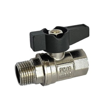 Кран кульовий KARRO UNO   1/2" ВЗ (чорний метелик) {180/18}
