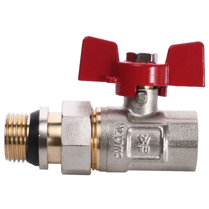Кран кульовий прямий з американкою WATERVALVE Q003 NV-V123 1/2″ ЗB Кран кульовий прямий з американкою WATERVALVE Q003 NV-V123 1/2″ ЗB