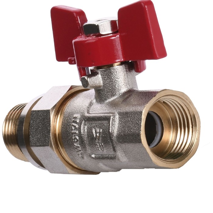 Кран кульовий прямий з американкою WATERVALVE Q003 NV-V123 1/2″ ЗB Кран кульовий прямий з американкою WATERVALVE Q003 NV-V123 1/2″ ЗB