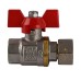 Кран кульовий прямий з накидною гайкою SOLOMON 1/2″ ВВ PN40  (V6002-S)