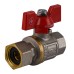 Кран кульовий прямий з накидною гайкою SOLOMON 1/2″ ВВ PN40  (V6002-S)