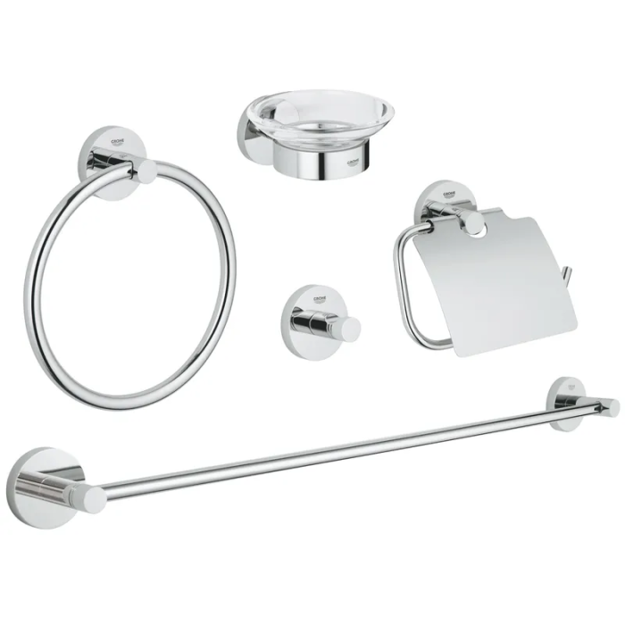 Набір аксесуарів 5 в 1 Grohe Essentials New (40344001) Набір аксесуарів 5 в 1 Grohe Essentials New (40344001)