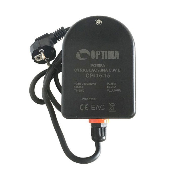 Насос рециркуляційний Optima CPI 15-15 84 мм + кабель з вилкою! Насос рециркуляційний Optima CPI 15-15 84 мм + кабель з вилкою!