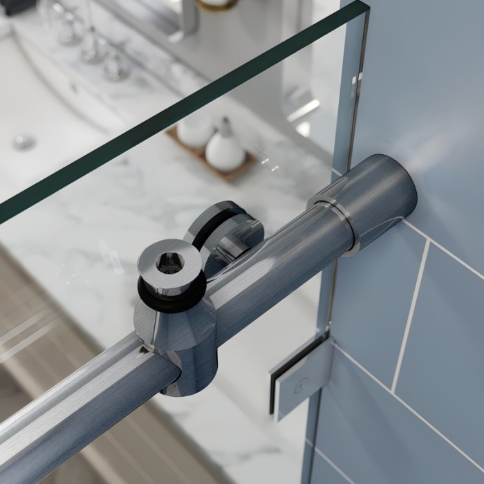 Двері в нішу Koer SR SD06-140x220-TR-07 прозоре скло Easy Clean 8мм, графіт (KR5369) Двері в нішу Koer SR SD06-140x220-TR-07 прозоре скло Easy Clean 8мм, графіт (KR5369)
