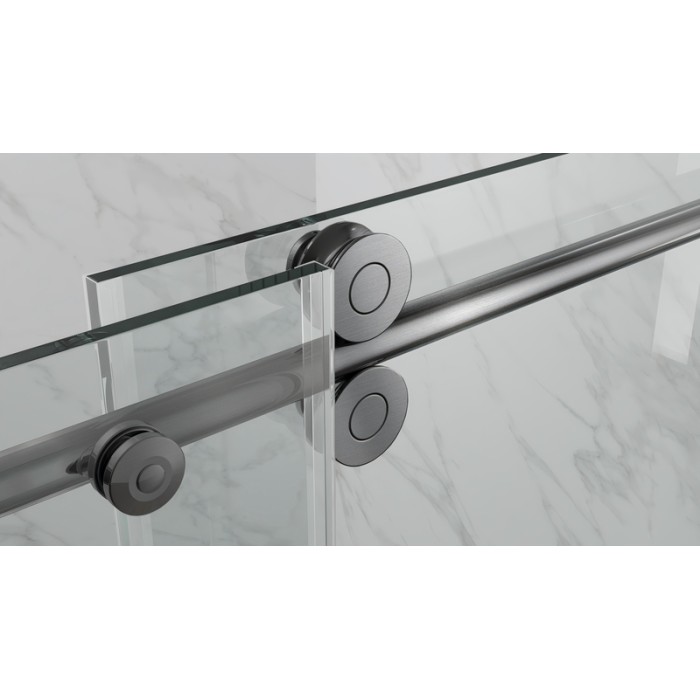 Двері в нішу Koer SR SD06-140x220-TR-07 прозоре скло Easy Clean 8мм, графіт (KR5369) Двері в нішу Koer SR SD06-140x220-TR-07 прозоре скло Easy Clean 8мм, графіт (KR5369)