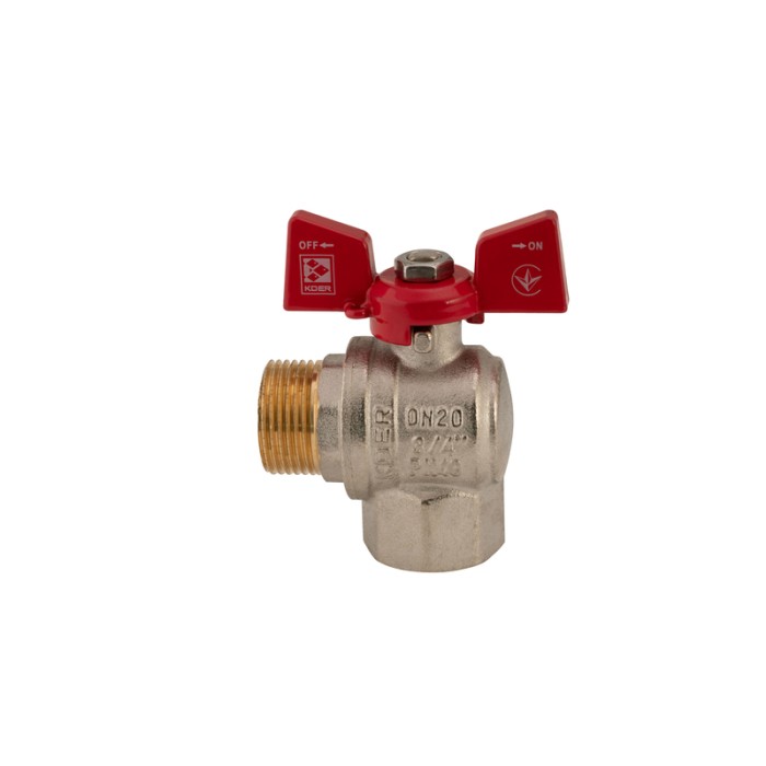 Кран кульовий Koer 3/4" ГШМ кутовий (KR.208) (KR2806) Кран кульовий Koer 3/4" ГШМ кутовий (KR.208) (KR2806)