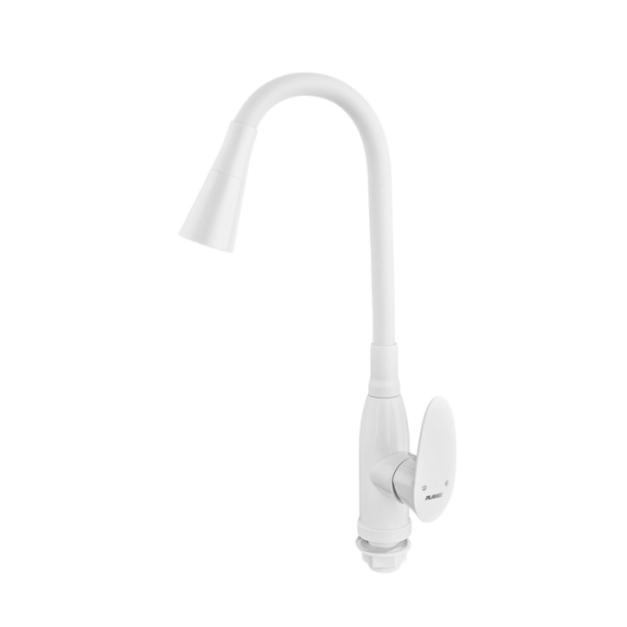 Змішувач для кухні PLAMIX CEZAR-011-B SET WHITE REFL.WHITE з силіконовим виливом, з підведенням (PM0718) Змішувач для кухні PLAMIX CEZAR-011-B SET WHITE REFL.WHITE з силіконовим виливом, з підведенням (PM0718)