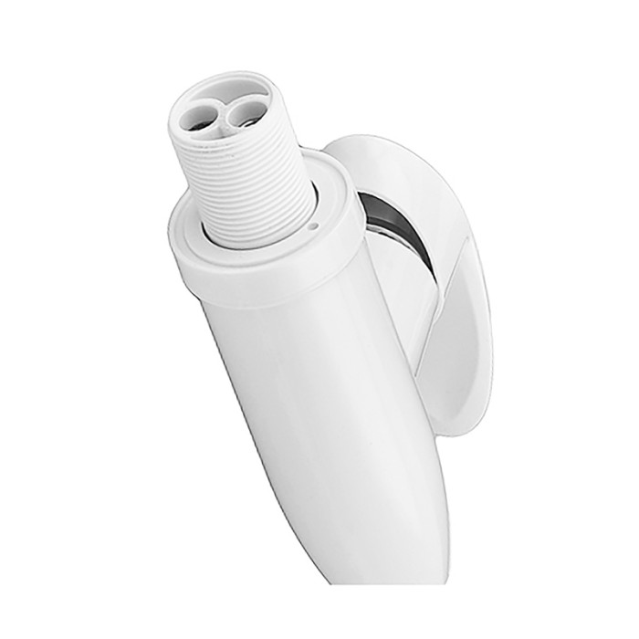 Змішувач для кухні PLAMIX CEZAR-011-B SET WHITE REFL.WHITE з силіконовим виливом, з підведенням (PM0718) Змішувач для кухні PLAMIX CEZAR-011-B SET WHITE REFL.WHITE з силіконовим виливом, з підведенням (PM0718)