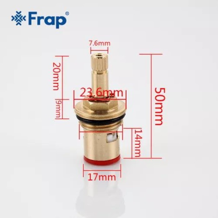 Кран-букса Frap F52-4, 20 шліців 90° Кран-букса Frap F52-4, 20 шліців 90°