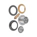 Донний клапан для ванни Koer PW-06-01 1 1/2'' автоматичний СLICK-СLACK (Колір хром) (KR5799)