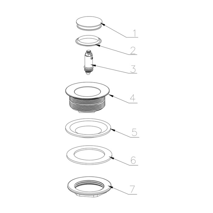 Донний клапан для ванни Koer PW-06-01 1 1/2'' автоматичний СLICK-СLACK (Колір хром) (KR5799) Донний клапан для ванни Koer PW-06-01 1 1/2'' автоматичний СLICK-СLACK (Колір хром) (KR5799)