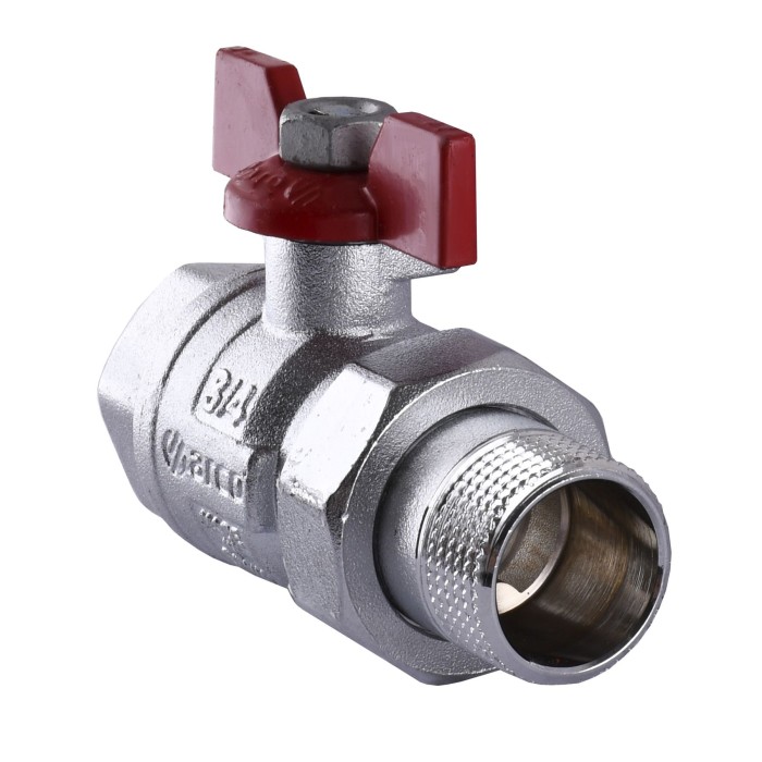 Кран кульовий прямий з американкою ARCO 3/4″ TURIA 0117408 Кран кульовий прямий з американкою ARCO 3/4″ TURIA 0117408