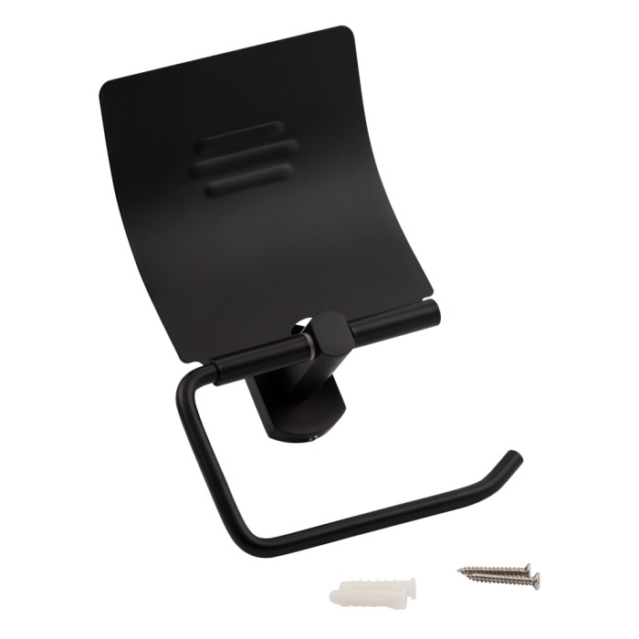 Тримач для туалетного паперу Qtap Liberty QTLIBBLM1151 Black Тримач для туалетного паперу Qtap Liberty QTLIBBLM1151 Black