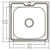Мийка кухонна Zerix Z5050-06-160MD (micro decor) (ZS0581)