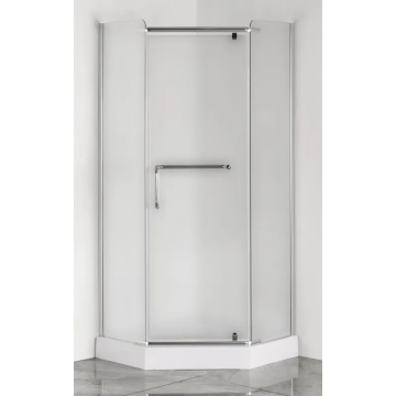 Душова кабіна з низьким піддоном Mixxus LINES SCT01-90x90x198-TR CHROME прозоре скло 6мм (MI6913)