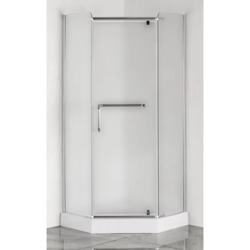 Душова кабіна з низьким піддоном Mixxus LINES SCT01-90x90x198-TR CHROME прозоре скло 6мм (MI6913)