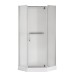 Душова кабіна з низьким піддоном Mixxus LINES SCT01-90x90x198-TR CHROME прозоре скло 6мм (MI6913)