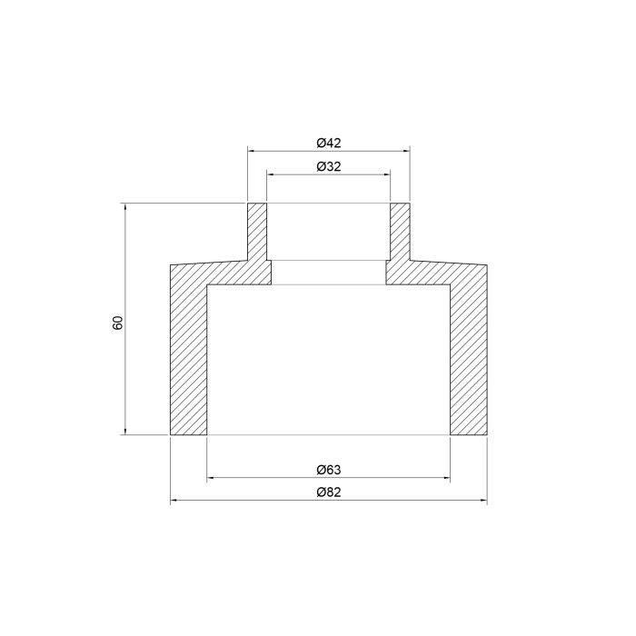Муфта PPR Thermo Alliance 63х32 Муфта PPR Thermo Alliance 63х32