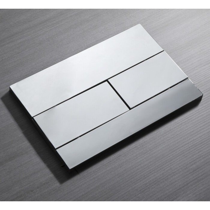 Панель змиву Koer KT-0603-01 240x160x10mm пластикова, кнопка лінійна (колір хром) (KR5319) Панель змиву Koer KT-0603-01 240x160x10mm пластикова, кнопка лінійна (колір хром) (KR5319)