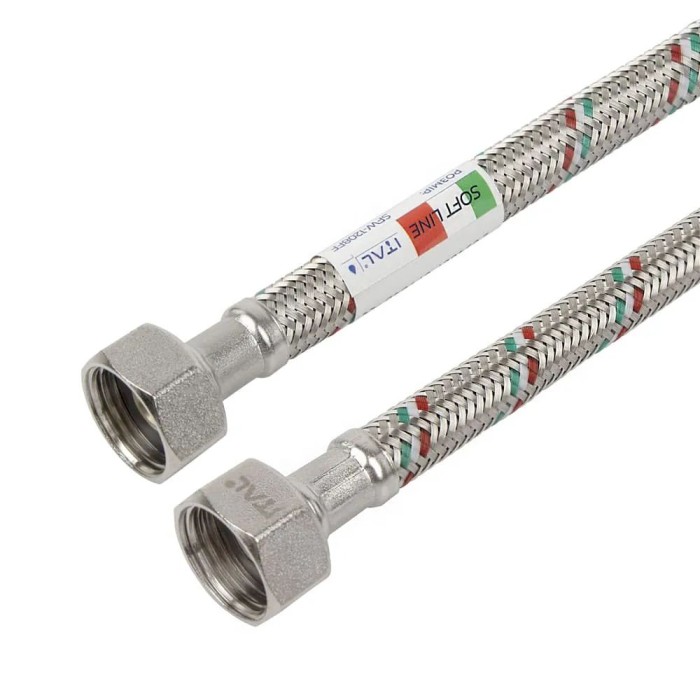 Шланг для води SOFT LINE ITAL Ø 1/2" 0.5 м ВВ {200} Шланг для води SOFT LINE ITAL Ø 1/2" 0.5 м ВВ {200}