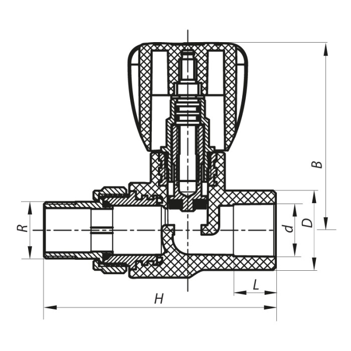 Вентиль радіаторний прямий PPR 25x3/4 (Koer K0166.PRO) (KP0214) Вентиль радіаторний прямий PPR 25x3/4 (Koer K0166.PRO) (KP0214)
