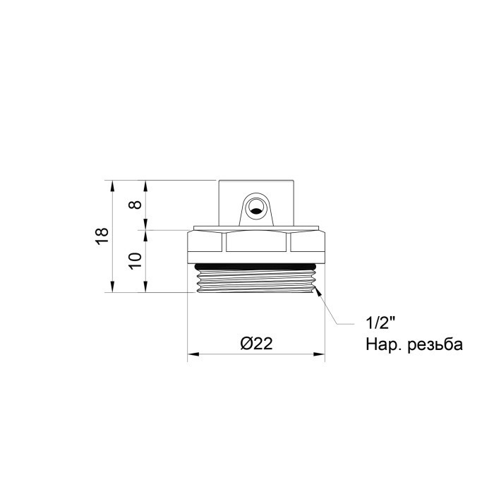 Кран Маєвського Thermo Alliance Standart 1/2" SD210W15 Кран Маєвського Thermo Alliance Standart 1/2" SD210W15