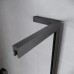 Двері у нішу Walk-In розсувні Koer SR SD07-120x200-R-TR-07 прозоре скло Easy Clean 8мм Графіт (KR5775)