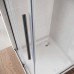 Двері у нішу Walk-In розсувні Koer SR SD07-120x200-R-TR-07 прозоре скло Easy Clean 8мм Графіт (KR5775)