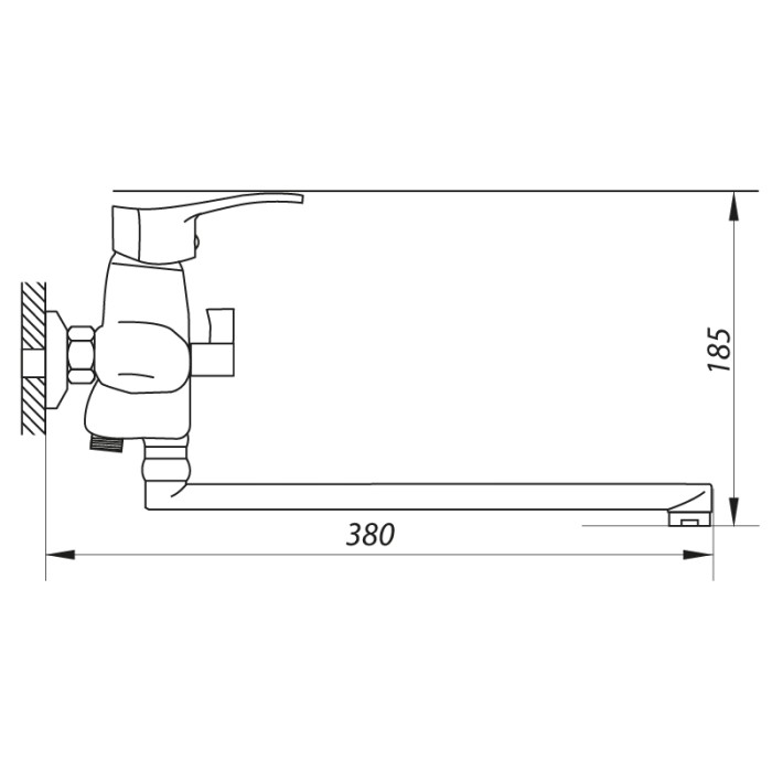 Змішувач для ванни ZERIX JXD6 279 (ZX2692) Змішувач для ванни ZERIX JXD6 279 (ZX2692)