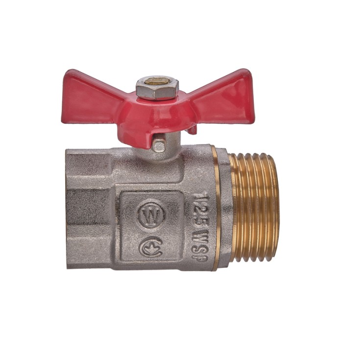 Кран кульовий ГШМ, ручка "метелик" червона Waterpro WP607-25FMW - 1" FMW (WP2917) Кран кульовий ГШМ, ручка "метелик" червона Waterpro WP607-25FMW - 1" FMW (WP2917)